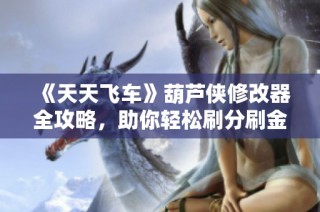 《天天飞车》葫芦侠修改器全攻略，助你轻松刷分刷金币秘籍解析