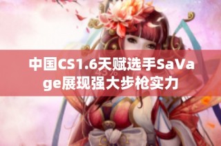 中国CS1.6天赋选手SaVage展现强大步枪实力