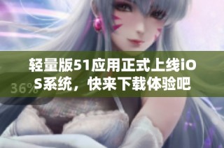 轻量版51应用正式上线iOS系统，快来下载体验吧