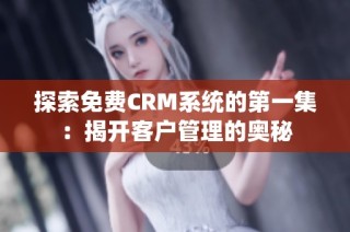 探索免费CRM系统的第一集：揭开客户管理的奥秘