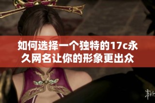 如何选择一个独特的17c永久网名让你的形象更出众