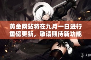 黄金网站将在九月一日进行重磅更新，敬请期待新功能上线
