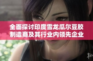全面探讨印度雪龙瓜尔豆胶制造商及其行业内领先企业的市场动态与前景分析