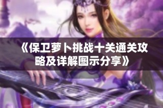 《保卫萝卜挑战十关通关攻略及详解图示分享》
