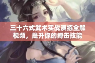 三十六式武术实战演练全解视频，提升你的搏击技能