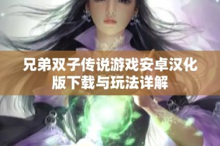 兄弟双子传说游戏安卓汉化版下载与玩法详解
