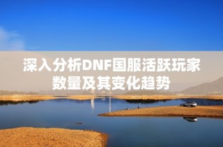 深入分析DNF国服活跃玩家数量及其变化趋势