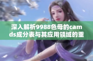 深入解析9988色母的camds成分表与其应用领域的重要性