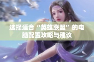 选择适合“英雄联盟”的电脑配置攻略与建议