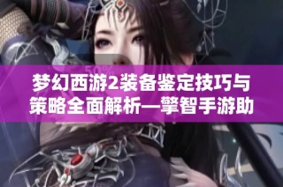 梦幻西游2装备鉴定技巧与策略全面解析—擎智手游助手助你提升游戏体验