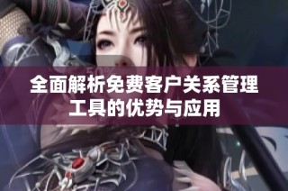 全面解析免费客户关系管理工具的优势与应用