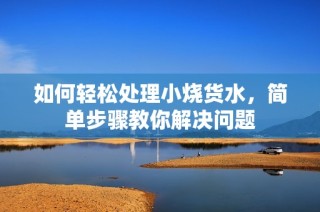 如何轻松处理小烧货水，简单步骤教你解决问题
