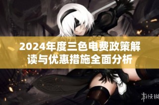 2024年度三色电费政策解读与优惠措施全面分析