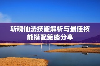 斩魂仙法技能解析与最佳技能搭配策略分享