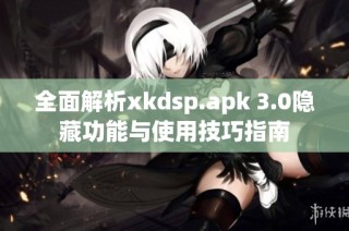 全面解析xkdsp.apk 3.0隐藏功能与使用技巧指南