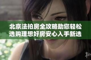 北京法拍房全攻略助您轻松选购理想好房安心入手新选择步骤详解