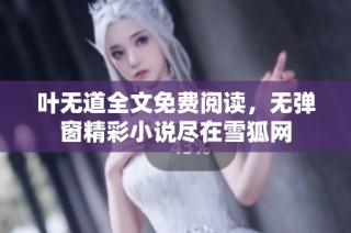 叶无道全文免费阅读，无弹窗精彩小说尽在雪狐网