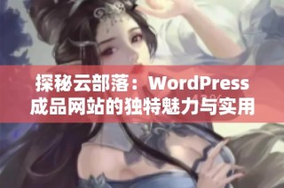 探秘云部落：WordPress成品网站的独特魅力与实用指南