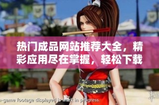 热门成品网站推荐大全，精彩应用尽在掌握，轻松下载使用体验升级