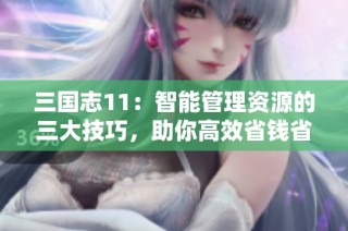 三国志11：智能管理资源的三大技巧，助你高效省钱省粮