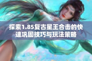 探索1.85复古星王合击的快速巩固技巧与玩法策略