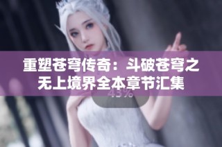 重塑苍穹传奇：斗破苍穹之无上境界全本章节汇集