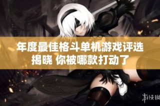 年度最佳格斗单机游戏评选揭晓 你被哪款打动了
