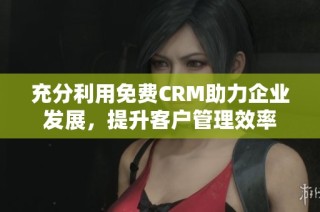 充分利用免费CRM助力企业发展，提升客户管理效率