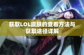 获取LOL皮肤的查看方法与获取途径详解