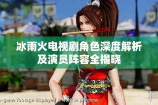 冰雨火电视剧角色深度解析及演员阵容全揭晓