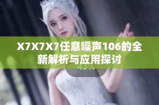 X7X7X7任意噪声106的全新解析与应用探讨