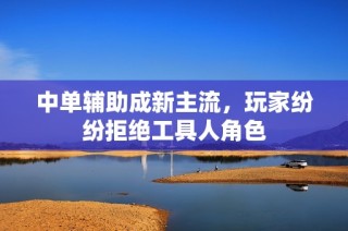 中单辅助成新主流，玩家纷纷拒绝工具人角色