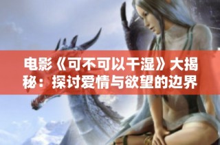 电影《可不可以干湿》大揭秘：探讨爱情与欲望的边界