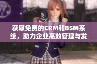 获取免费的CRM和BSM系统，助力企业高效管理与发展