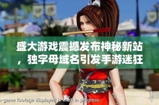 盛大游戏震撼发布神秘新站，独字母域名引发手游迷狂欢