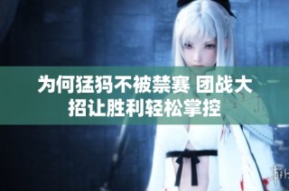 为何猛犸不被禁赛 团战大招让胜利轻松掌控