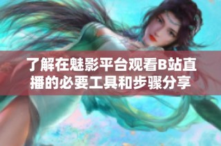 了解在魅影平台观看B站直播的必要工具和步骤分享