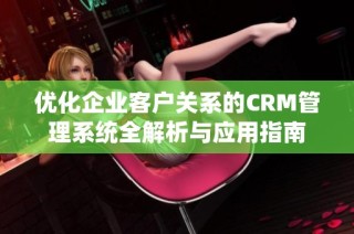 优化企业客户关系的CRM管理系统全解析与应用指南