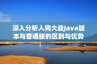 深入分析人狗大战Java版本与普通版的区别与优势