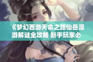 《梦幻西游天命之路仙岳漫游解谜全攻略 新手玩家必看指南》