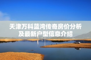 天津万科蓝湾传奇房价分析及最新户型信息介绍
