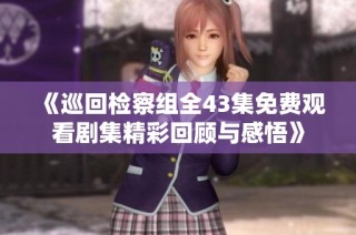 《巡回检察组全43集免费观看剧集精彩回顾与感悟》