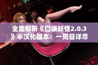 全面解析《口袋妖怪2.0.3》半汉化版本：一周目详尽图文攻略与技巧分享