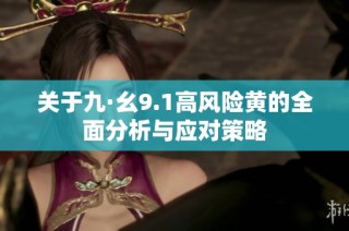 关于九·幺9.1高风险黄的全面分析与应对策略