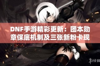 DNF手游精彩更新：团本勋章保底机制及三张新粉卡现身