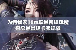 为何我家10m联通网络玩魔兽总是出现卡顿现象