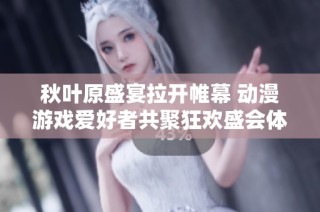 秋叶原盛宴拉开帷幕 动漫游戏爱好者共聚狂欢盛会体验无限乐趣