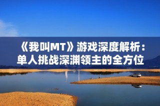 《我叫MT》游戏深度解析：单人挑战深渊领主的全方位攻略指南
