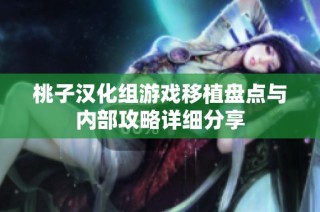 桃子汉化组游戏移植盘点与内部攻略详细分享