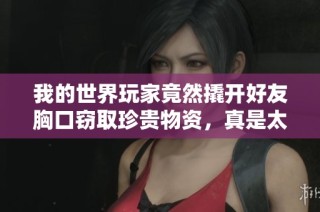 我的世界玩家竟然撬开好友胸口窃取珍贵物资，真是太惊人了